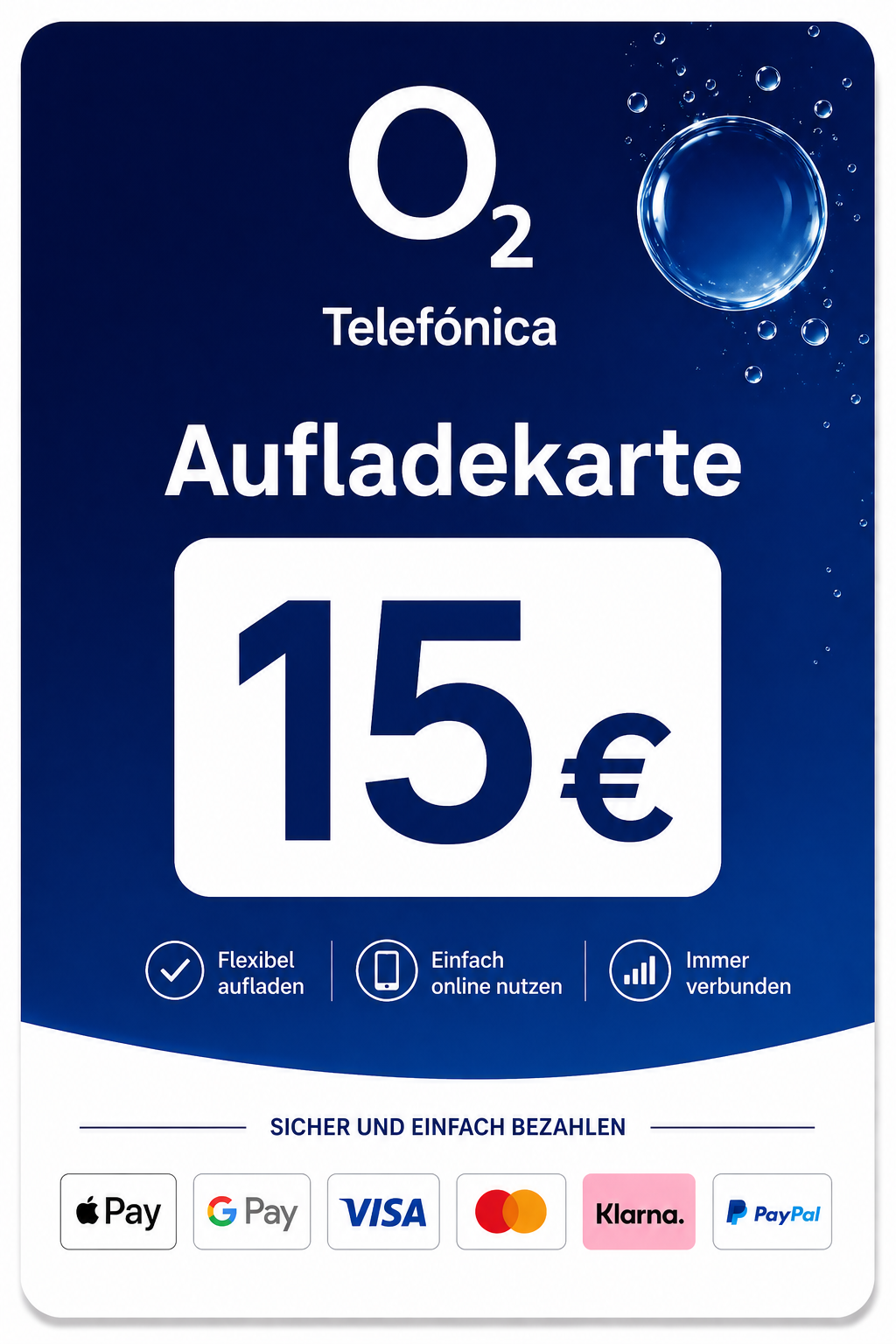 o2 Telefonica Guthaben 15€